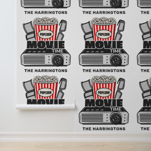 Papel Pintado Tiempo de película de nombre personalizado