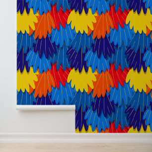 Papel Pintado Tienda mascota Tienda Scarlet Macaw Parrot Fethers