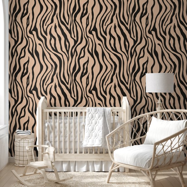 Papel Pintado Tigre monocromo (Niños)
