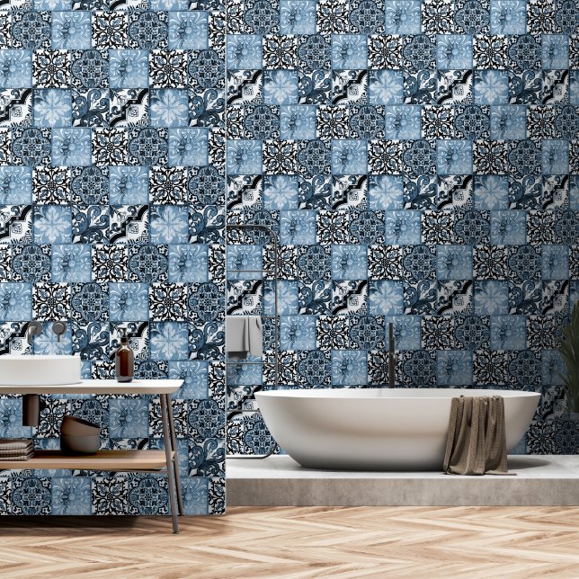 Papel Pintado Tile oceánico (Baño)