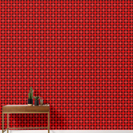 Papel Pintado Tintado de tela tradicional de color negro rojo