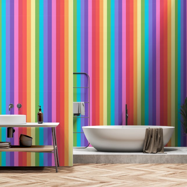 Papel Pintado Tira de caramelo grumoso FC vertical (Baño)