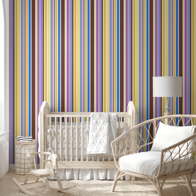 Papel Pintado Tiras y líneas de color 6b (Niños)