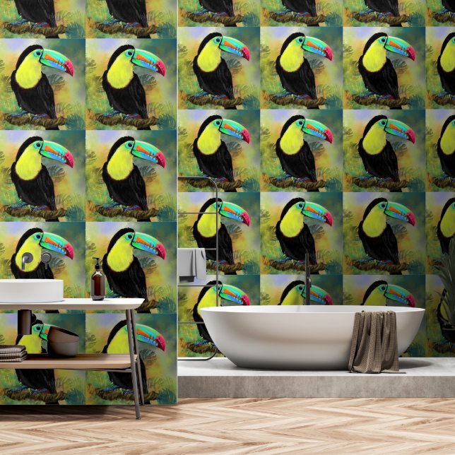 Papel Pintado Toco Tropical Toucan (Baño)