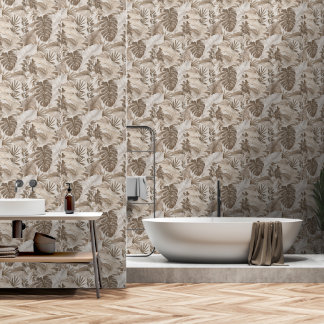 Papel Pintado Toile Botánico Vintage