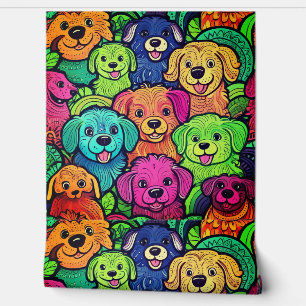 Papel Pintado Toneladas de dibujos animados sin rompeolas