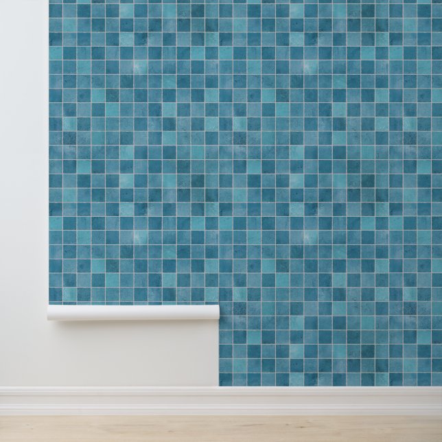Papel Pintado Tonos modernos del cuarto de baño de mosaico de ce (Solicitud)