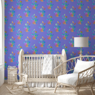 Papel Pintado Tornillos Florales Twilight