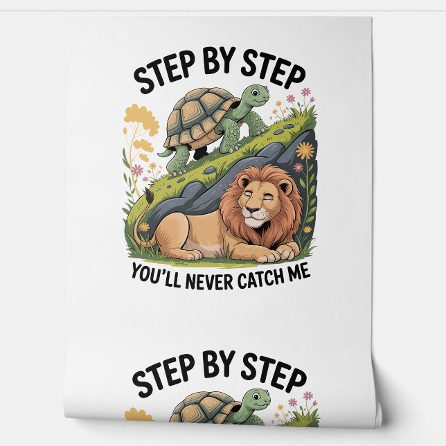 Papel Pintado Tortle Lion Funny (Desenrollar)