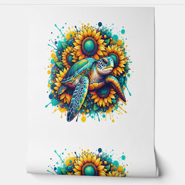 Papel Pintado Tortuga giratoria (Desenrollar)