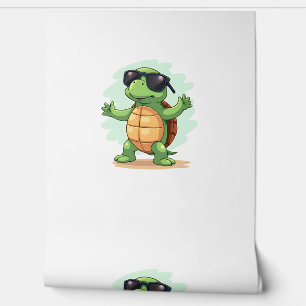 Papel Pintado Tortuga Marina Dabbing Amante de los Animales Salv