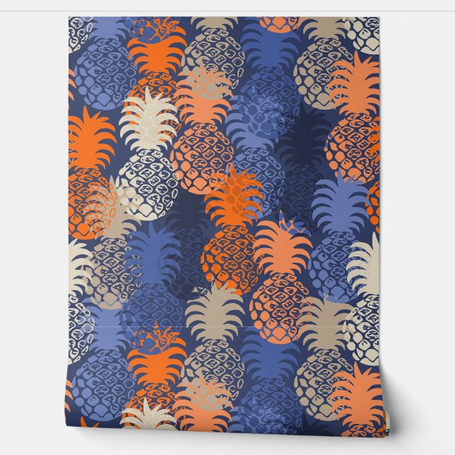 Papel Pintado Toss Tropical de Piña Tropical Momona Hawái - Arma (Desenrollar)