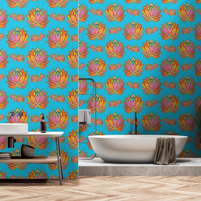 Papel Pintado Tranquil Lotus Dreams (Baño)