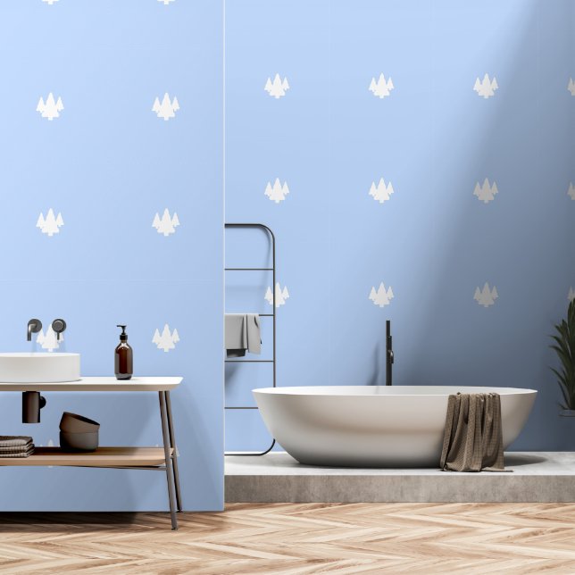 Papel Pintado Trees Sky Blue (Baño)