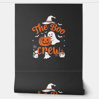 Papel Pintado Tripulación de Boo Fantasma Calabaza Gato Blanco S