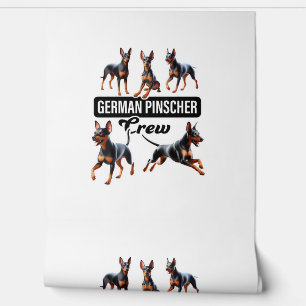 Papel Pintado Tripulación de Pinscher Alemán