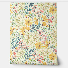 Papel Pintado Tropical Botanical Beauty – Colorful Flowers