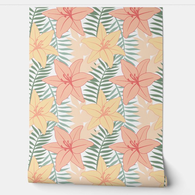 Papel Pintado Tropical Flowers (Desenrollar)