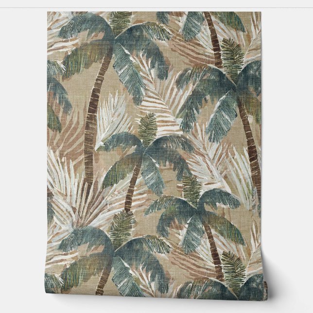 Papel Pintado tropical palm tree (Desenrollar)