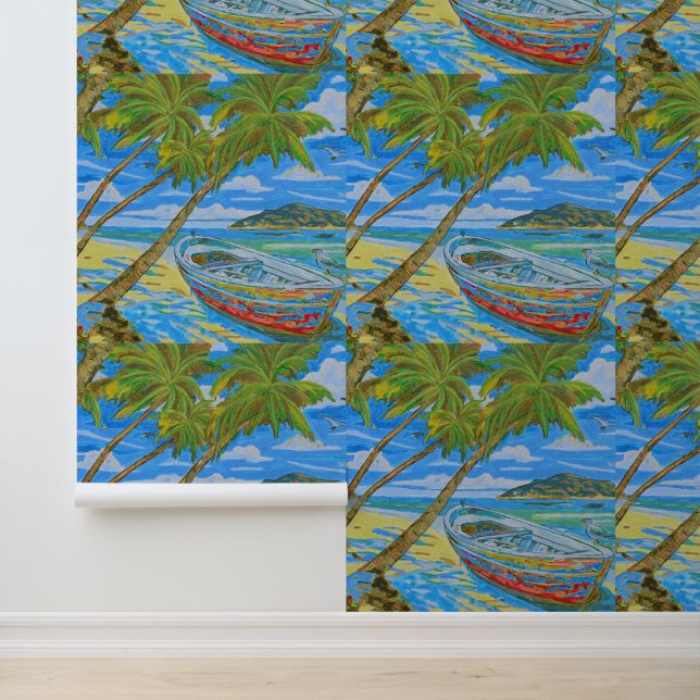 Papel Pintado Tropical Scene  (Solicitud)