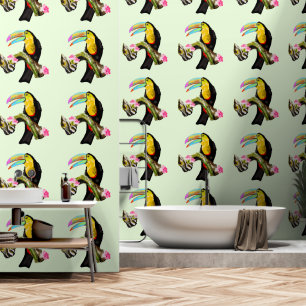Papel Pintado Tucán Pájaro Toco Tropical