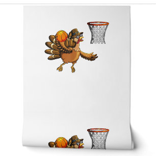 Papel Pintado Turquía juega al baloncesto Hoop Thanksgivi