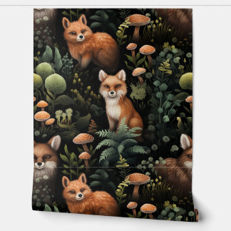 Papel Pintado Twilight Forest Friends Botanical