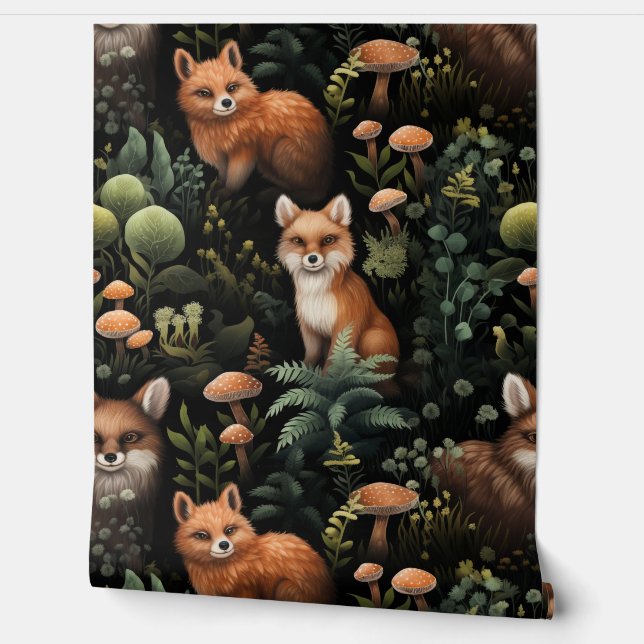 Papel Pintado Twilight Forest Friends Botanical (Desenrollar)