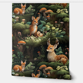 Papel Pintado Twilight Forest Friends Botanical