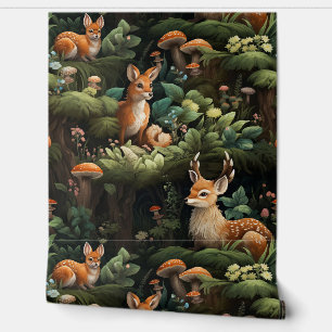 Papel Pintado Twilight Forest Friends Botanical