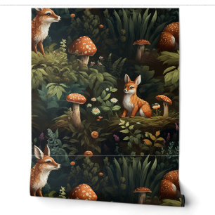 Papel Pintado Twilight Forest Friends Botanical