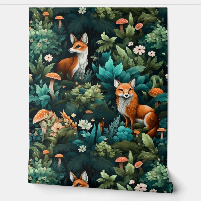 Papel Pintado Twilight Forest Friends Botanical (Desenrollar)