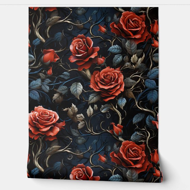 Papel Pintado Twilight Thorns Botanical (Desenrollar)