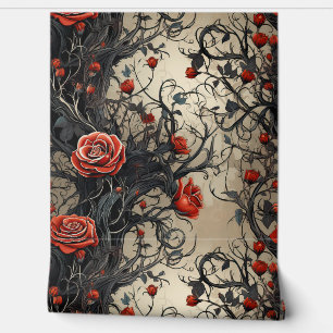 Papel Pintado Twilight Thorns Botanical