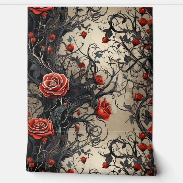 Papel Pintado Twilight Thorns Botanical (Desenrollar)