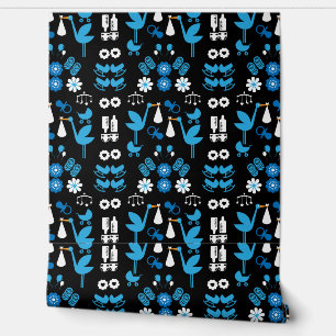 Papel Pintado Twin Boy Stalk Delivery Blue
