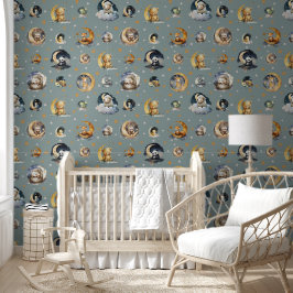 Papel Pintado Twinkle Little Star Animal Pattern Boy Baby
