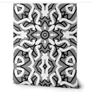 Papel Pintado Un blanco vibrante y negro "Ratti_Creative_Arts"