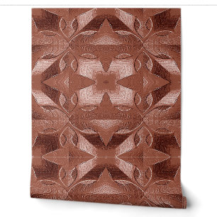 Papel Pintado Un diseño único de arte rojo con estampado fue