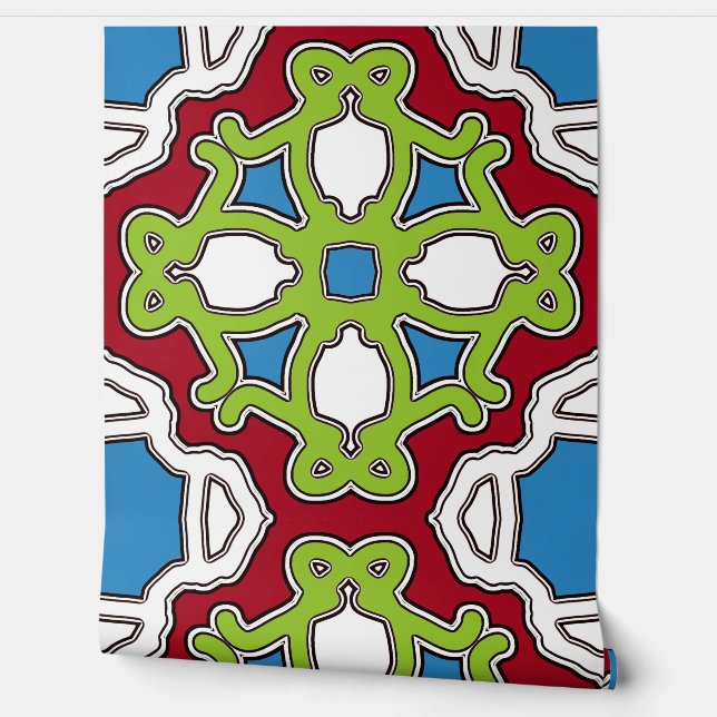 Papel Pintado Un multicolor vibrante "Ratti_Creative_Arts" (Desenrollar)