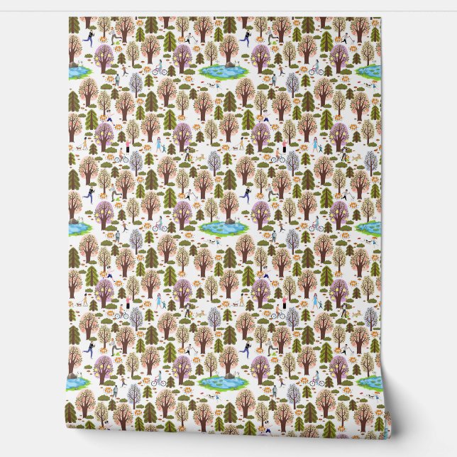 Papel Pintado Un Paseo Por El Parque (Desenrollar)