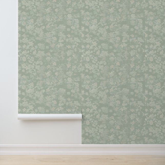 Papel Pintado Un pastel verde contemporáneo (Solicitud)