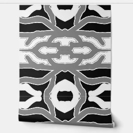 Papel Pintado Un "Ratti_Creative_Arts" vibrante blanco y negro