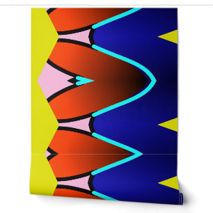 Papel Pintado Un retro abstracto multicolor "Ratti_Creative_Arts