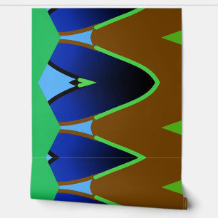 Papel Pintado Un retro abstracto multicolor "Ratti_Creative_Arts