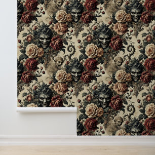 Papel Pintado Un sanctum salvaje - Diseño victoriano gótico