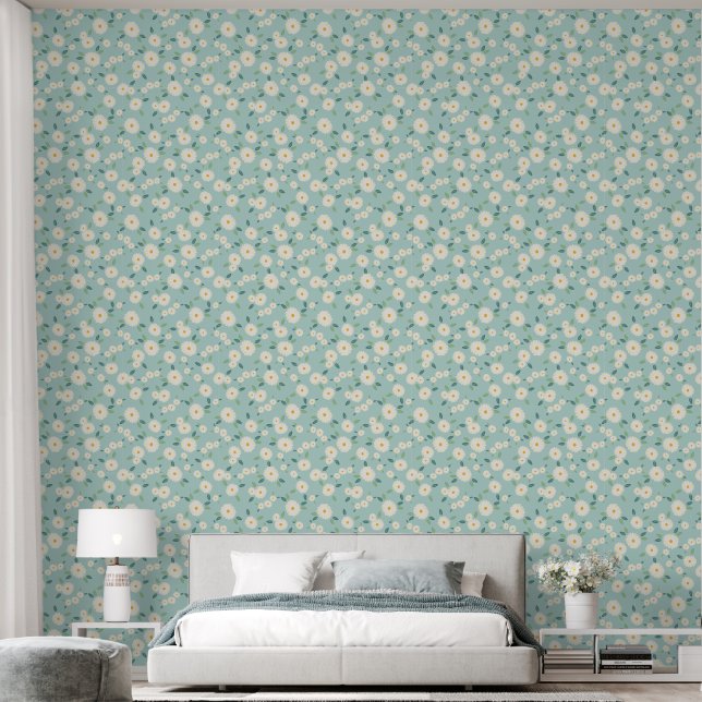 Papel Pintado Un tranquilo paseo de margaritas (Dormitorio)