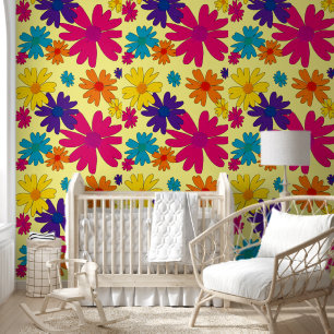 Papel Pintado Una cama de flores de margarita