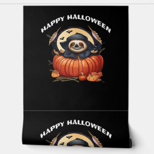 Papel Pintado Una pereza divertida celebrando Halloween Esencial