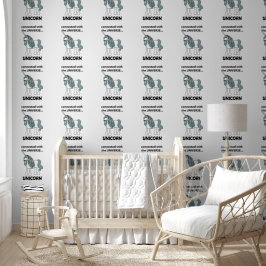 Papel Pintado Unicorn Conectado Con El Universo Unicornio